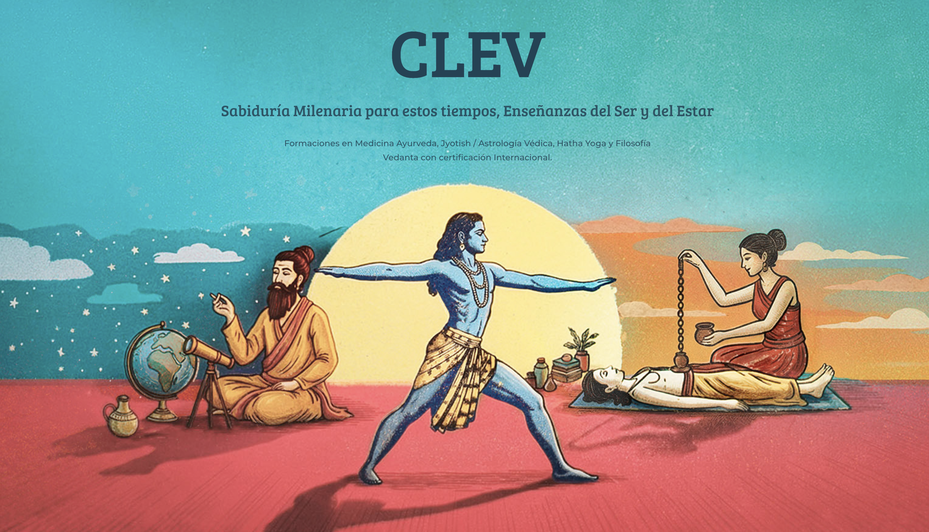 Captura de la web del Centro Latinoamericano de Estudios Védicos